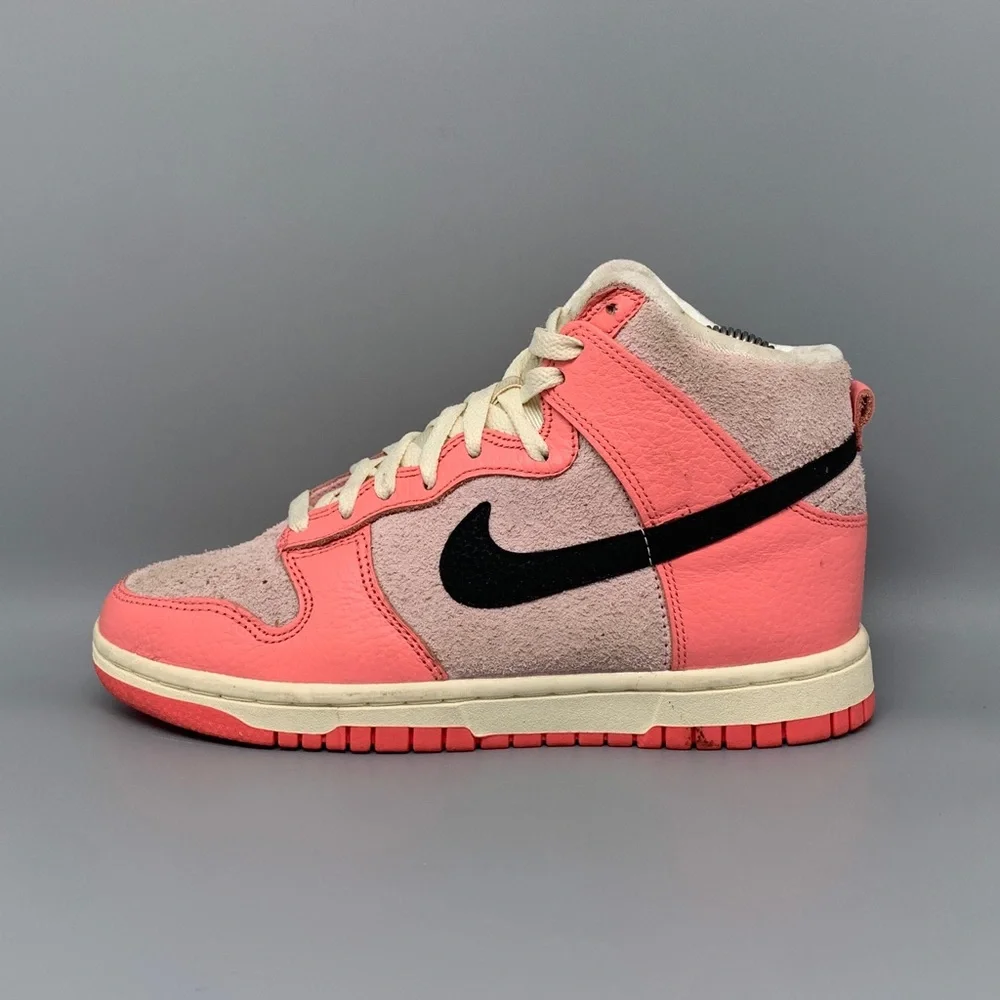 Nike Dunk High Hoops Pink‎ Basketball Shoes DX3359‑600 Women’s Sz 6.5 EU 37.5